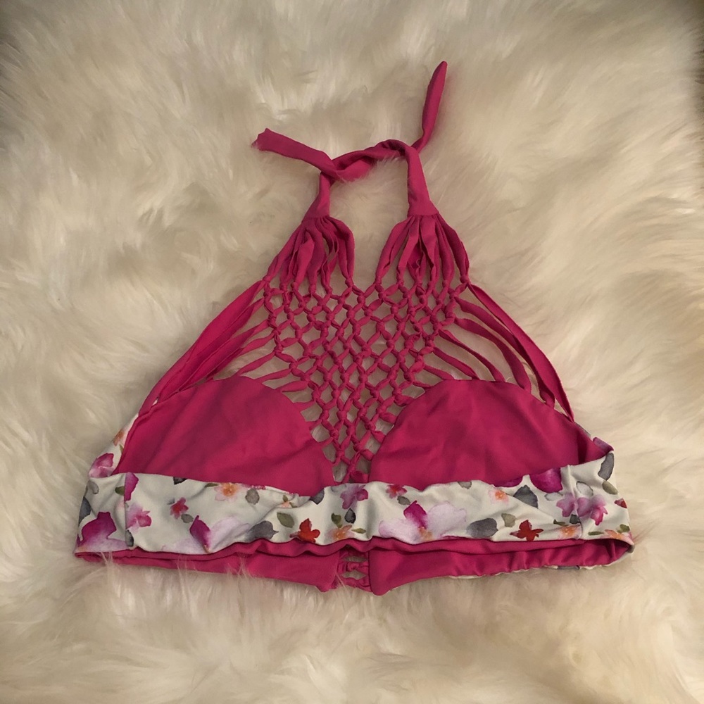 San Lorenzo high neck knotted reversible bikini - Picture 6 of 7